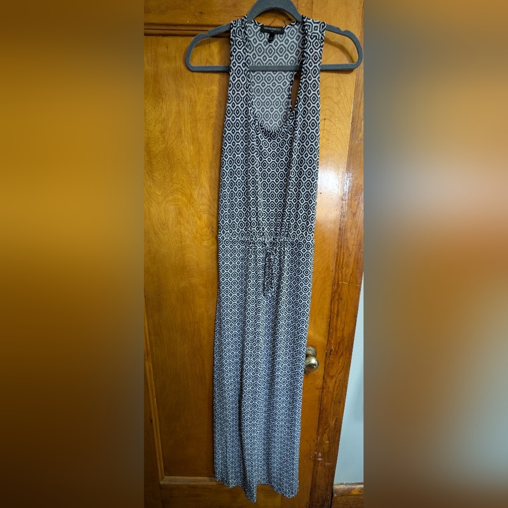 Banana Republic Maxi Dress Size Small Black and White